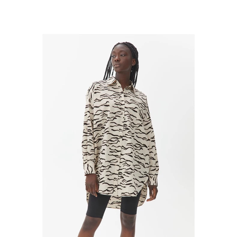 ARKET Zebra-Print Oversized Shirt