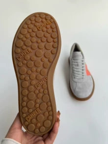 Camper Grey Colourblock Suede Trainers