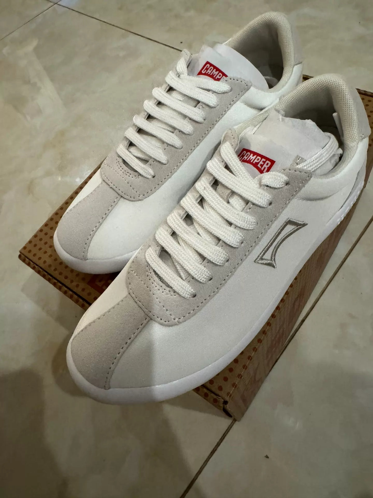 Camper Pelotas White Nubuck Sneakers