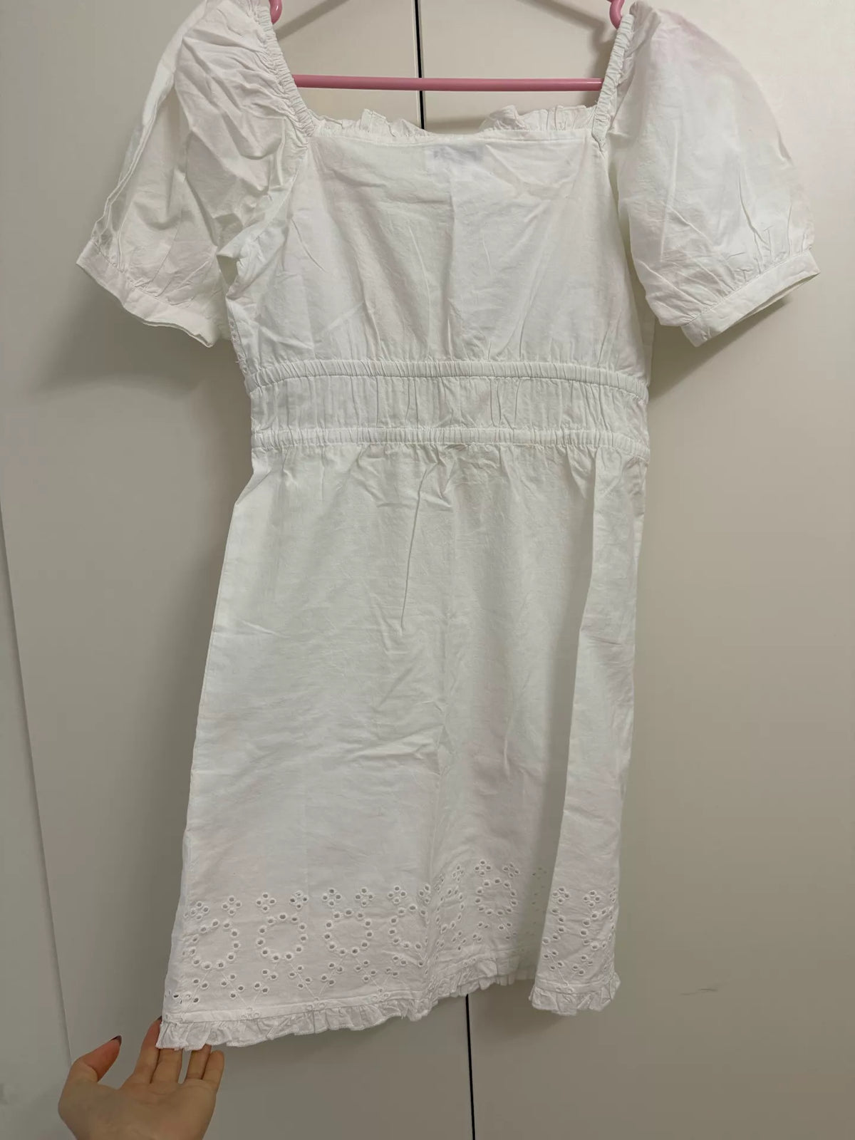Rouje White Cotton Dress — product detail 7