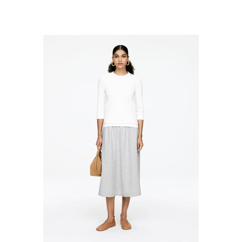 ARKET Grey Drawstring Skirt