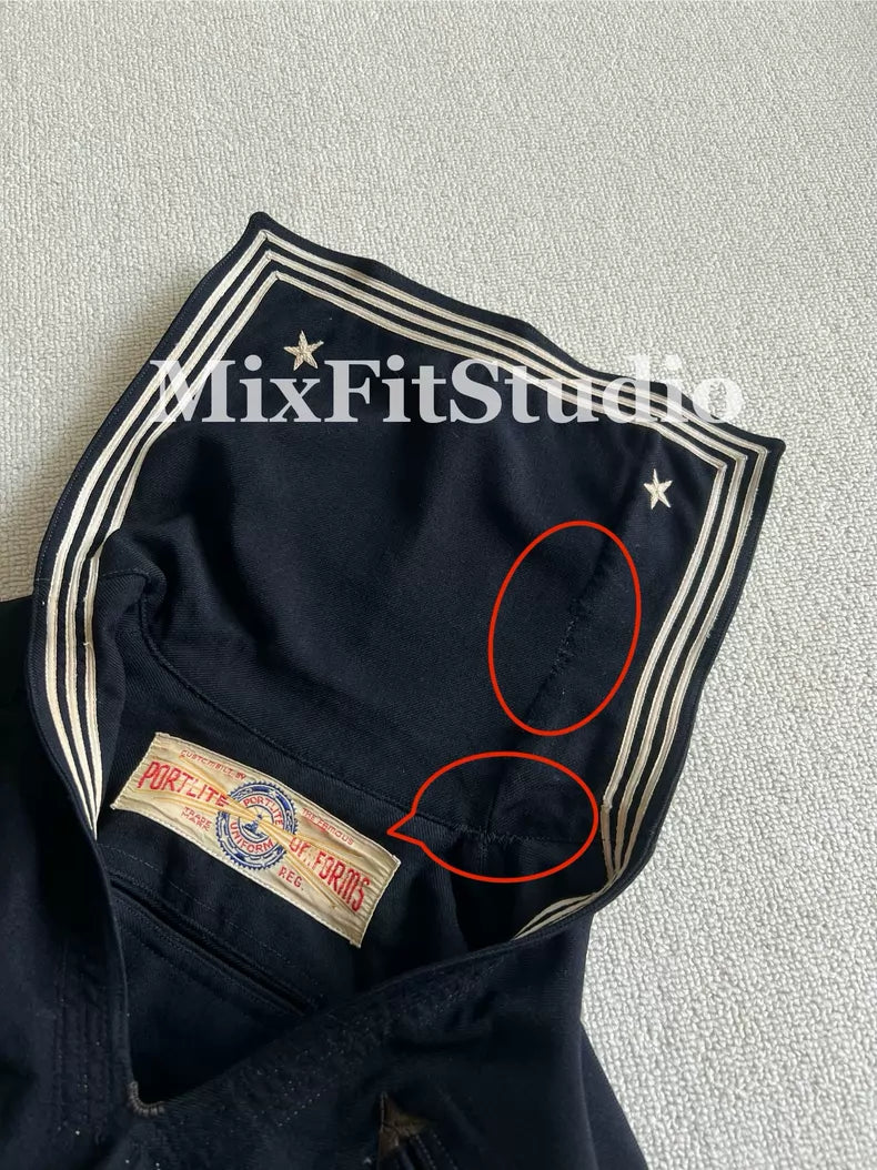 1950s Navy-Style Wool Sailor Top