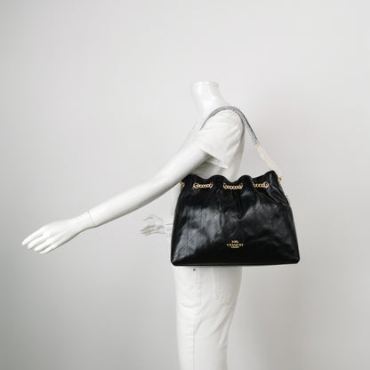 Coach Evelyn Quilted Leather Shoulder Bag — Black