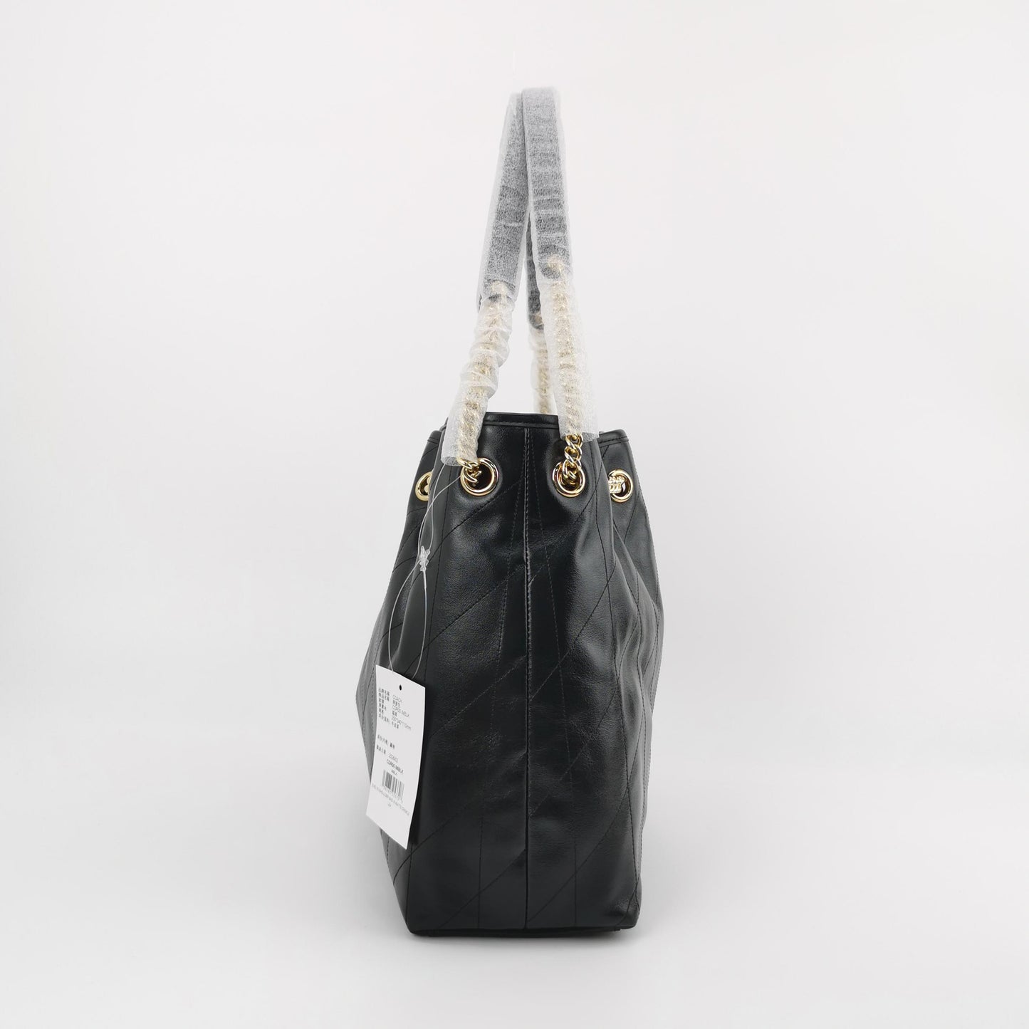 Coach Evelyn Quilted Leather Shoulder Bag — Black