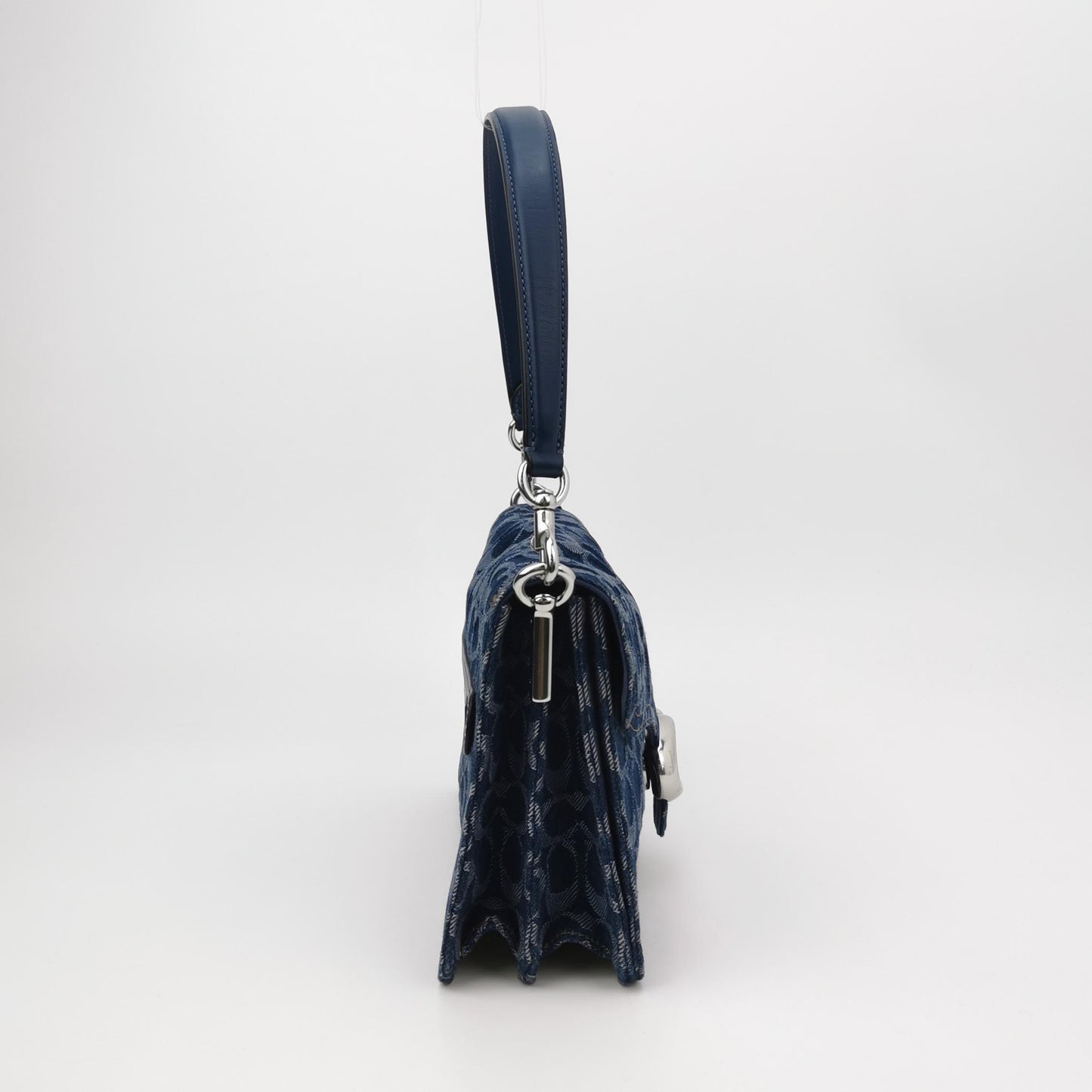 Coach Chain Tabby 26 Denim & Leather Shoulder Bag