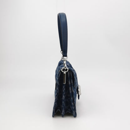 Coach Chain Tabby 26 Denim & Leather Shoulder Bag