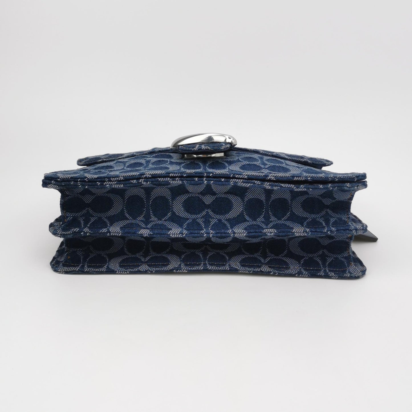 Coach Chain Tabby 26 Denim & Leather Shoulder Bag
