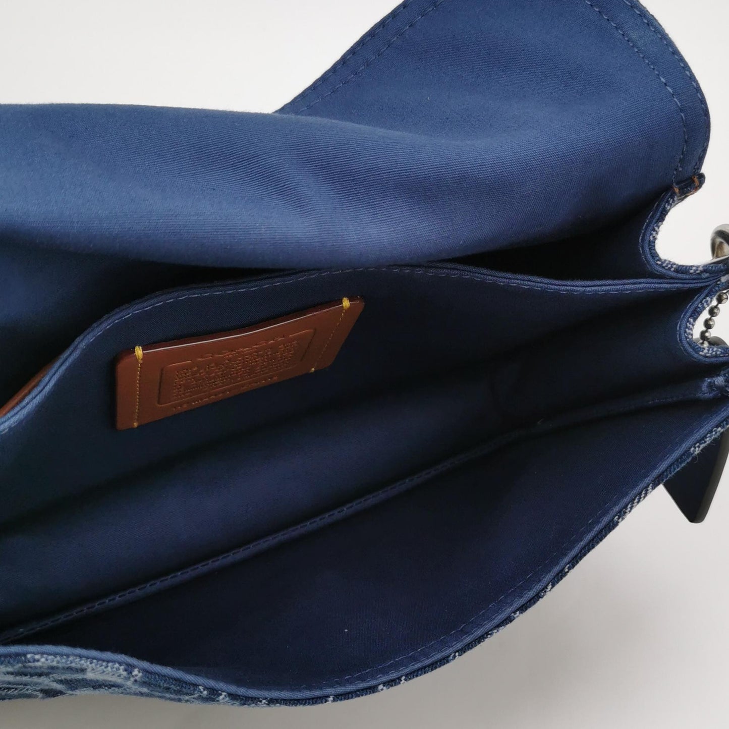 Coach Chain Tabby 26 Denim & Leather Shoulder Bag