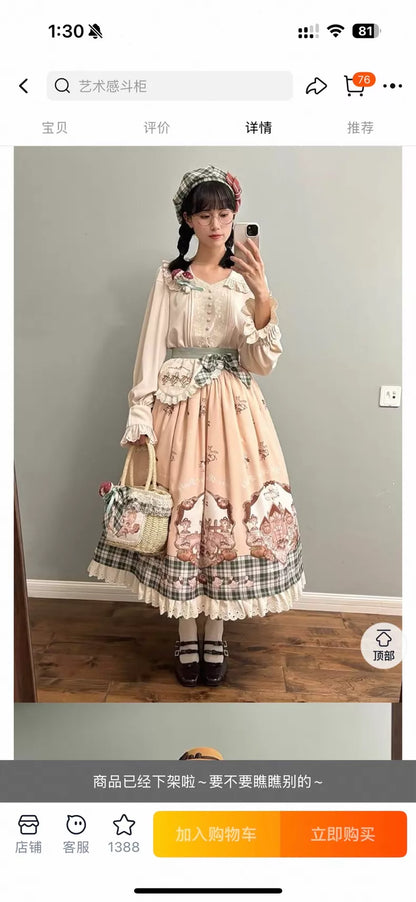 Ivory Embroidered Storybook Blouse