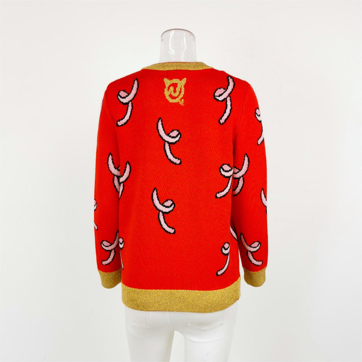 Ozlana scarlet graphic sweater — view 3