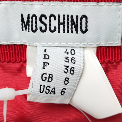 Moschino crimson pleated skirt — detail view 6