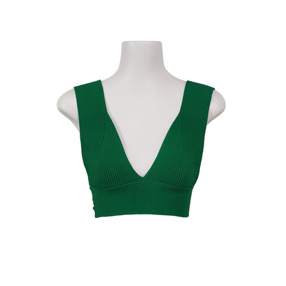 Pinko emerald cropped vest — view 1