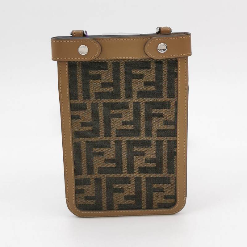 Fendi Peekaboo FF Monogram Mini Crossbody Bag