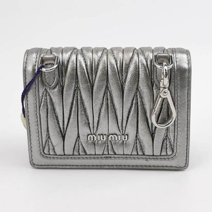 Miu Miu Confidential Mini Ruched Lambskin Crossbody Bag