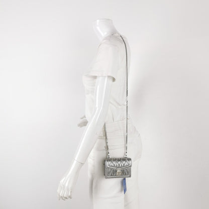 Miu Miu Confidential Mini Ruched Lambskin Crossbody Bag
