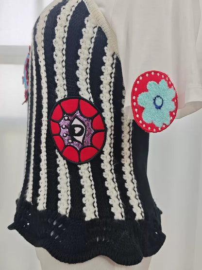 Pop-Art Corset Knit Tee