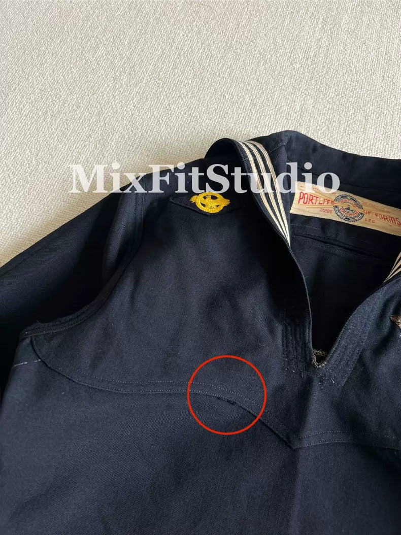 1950s Navy-Style Wool Sailor Top