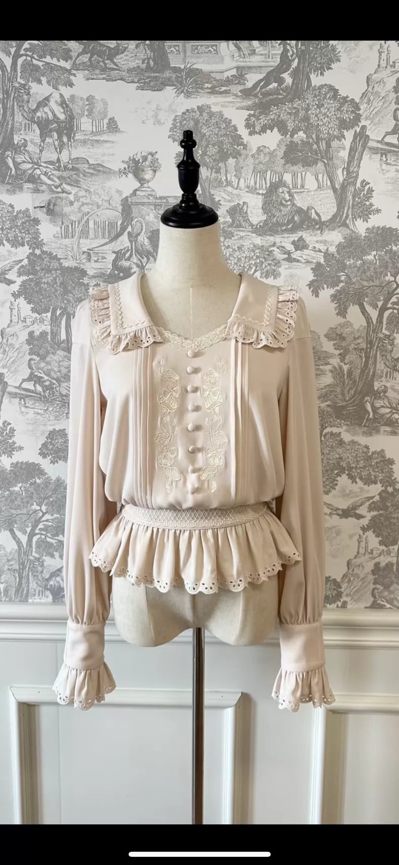 Ivory Embroidered Storybook Blouse