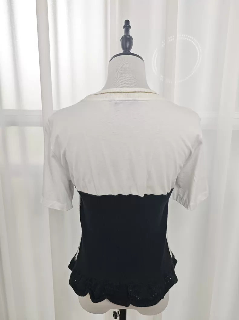 Pop-Art Corset Knit Tee