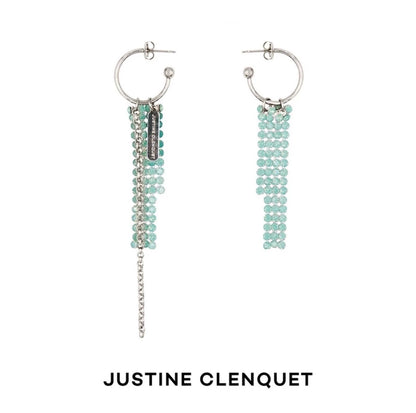 Justine Clenquet Sky-Blue Beaded Earrings — product detail 5