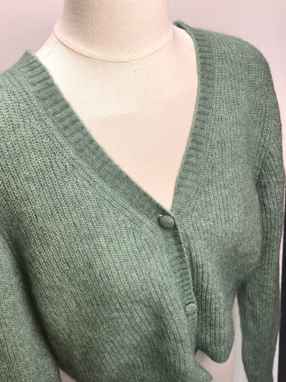 & Other Stories Sage Tie-Hem Cardigan