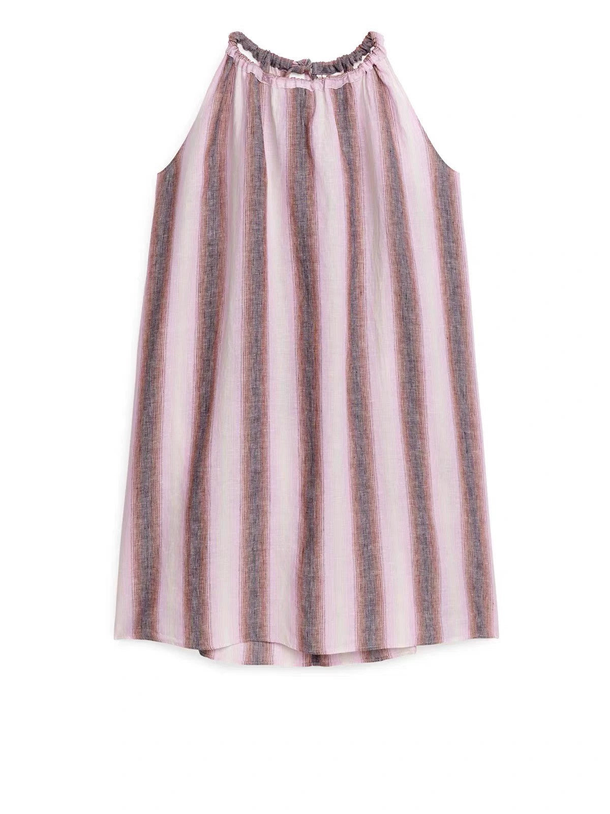 ARKET Linen Halter Mini Dress — product detail 8