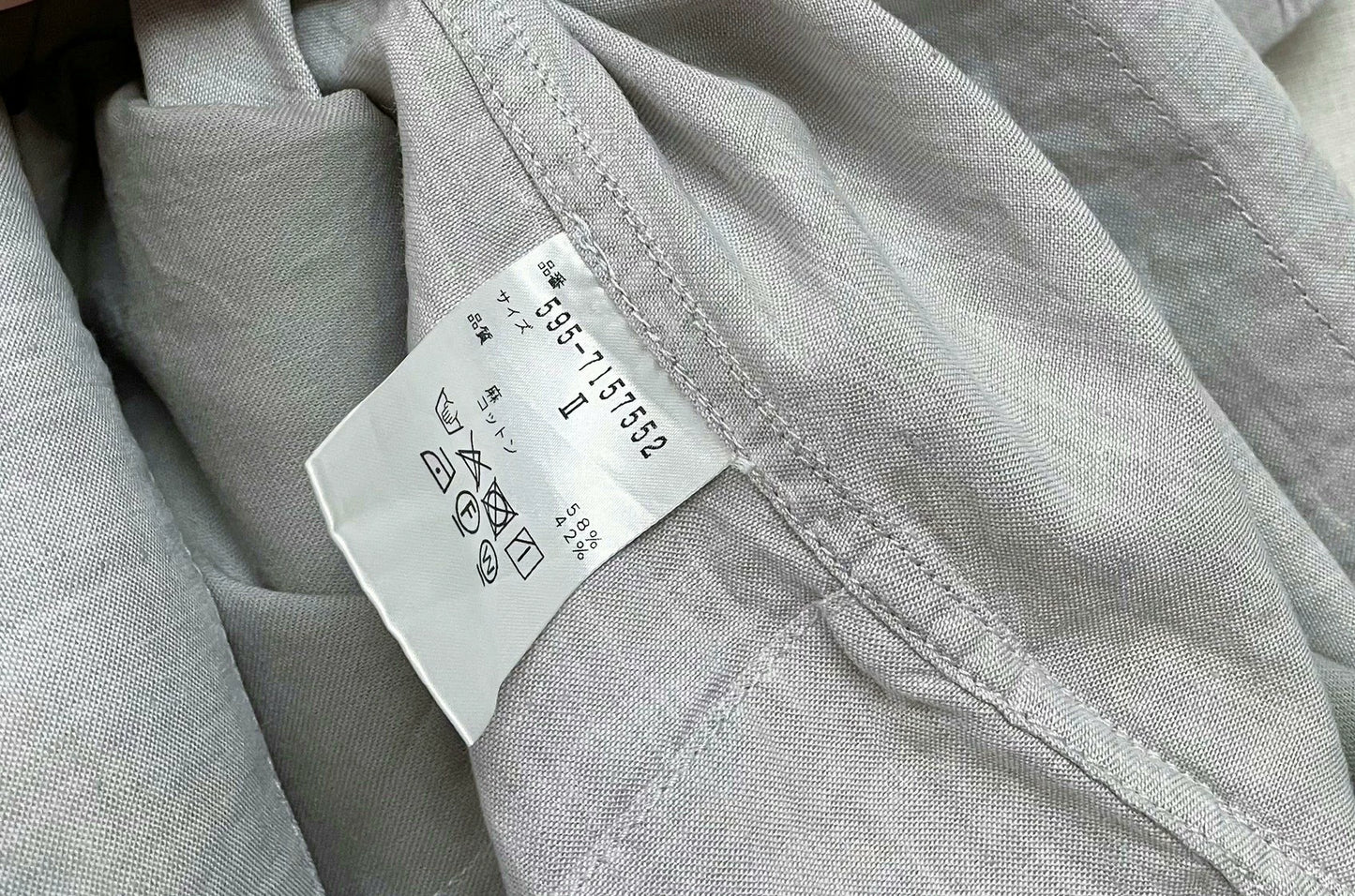 MHL Grey Linen-Cotton A-Line Dress – photograph 3