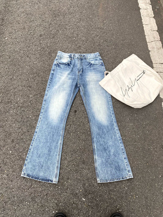 Ice Blue Micro-Flare Jeans
