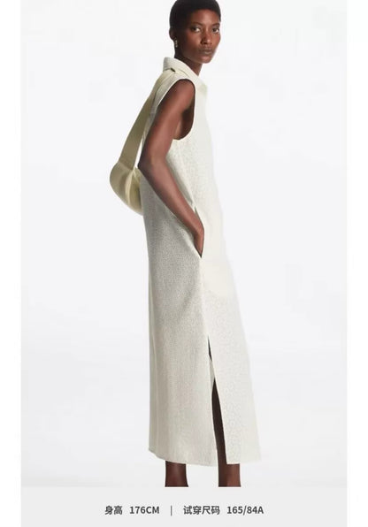 COS White Broderie Shirt Dress — product detail 8