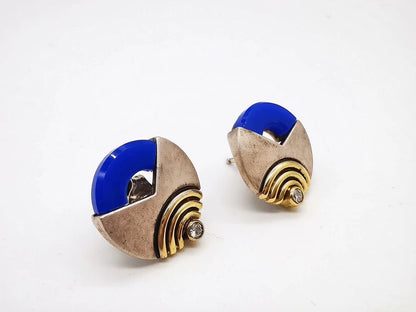 Franz Scheuerle — Blue — Earrings — New
