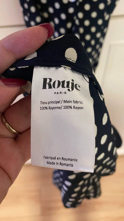 Rouje Black Polka-Dot Dress — product detail 7