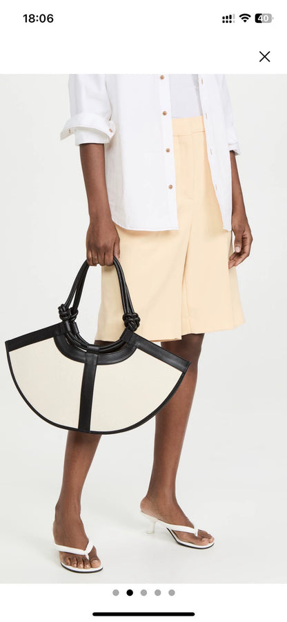 HEREU Ventall Small Canvas and Leather Bag — product detail 5