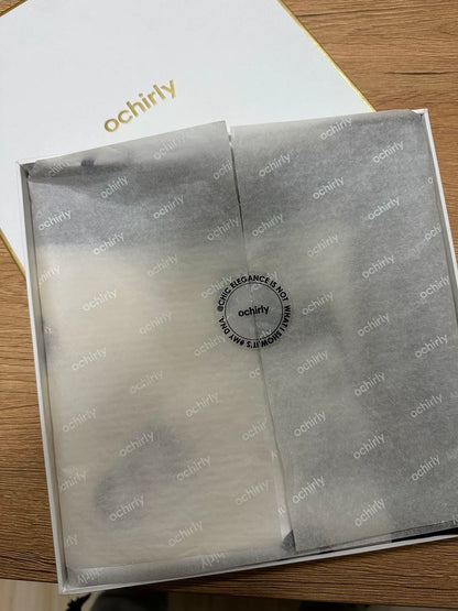 Ochirly Black and White Silk Scarf — product detail 3