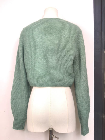 & Other Stories Sage Tie-Hem Cardigan