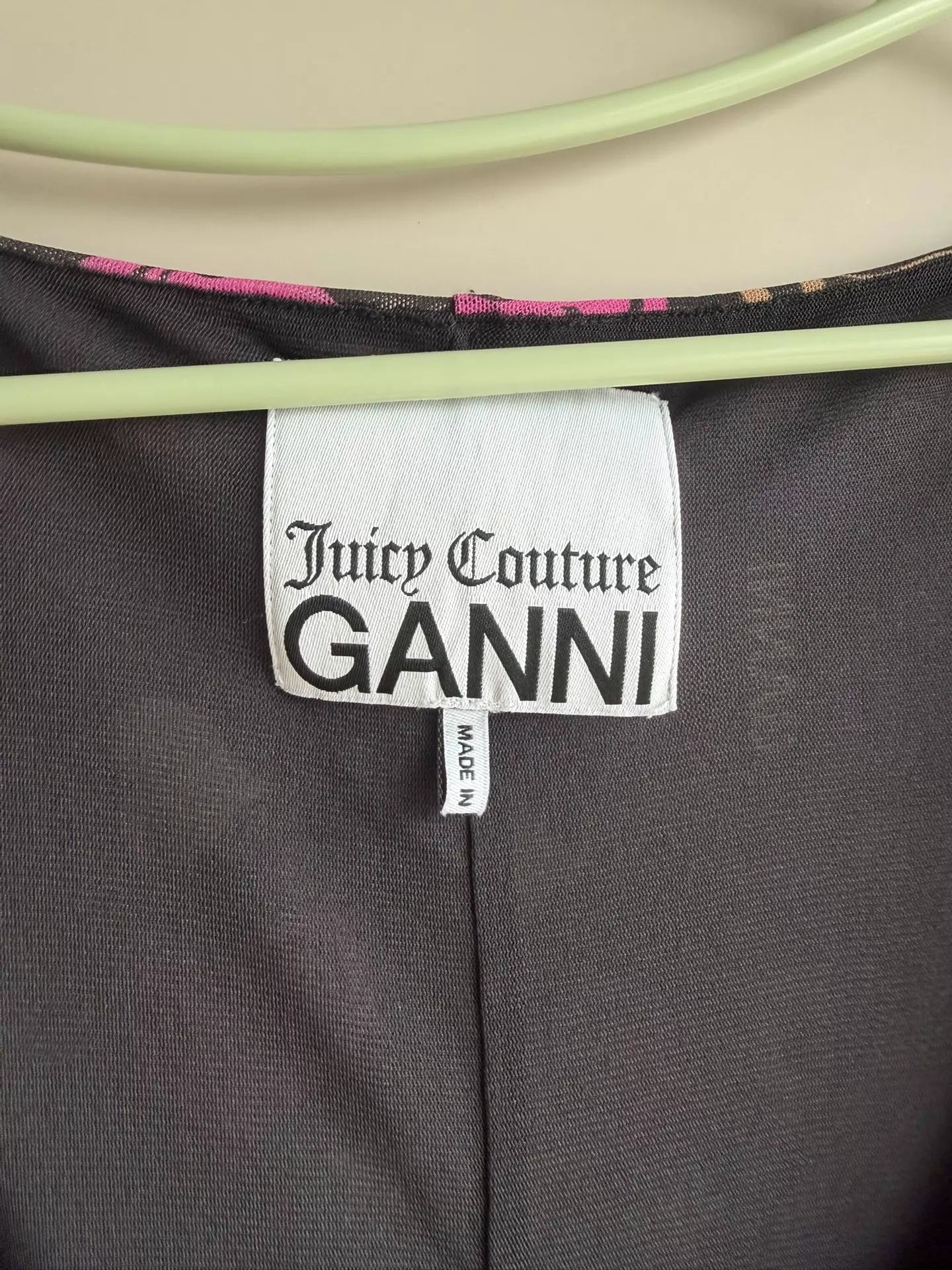 GANNI × Juicy Couture Black Printed Maxi Dress — product detail 4