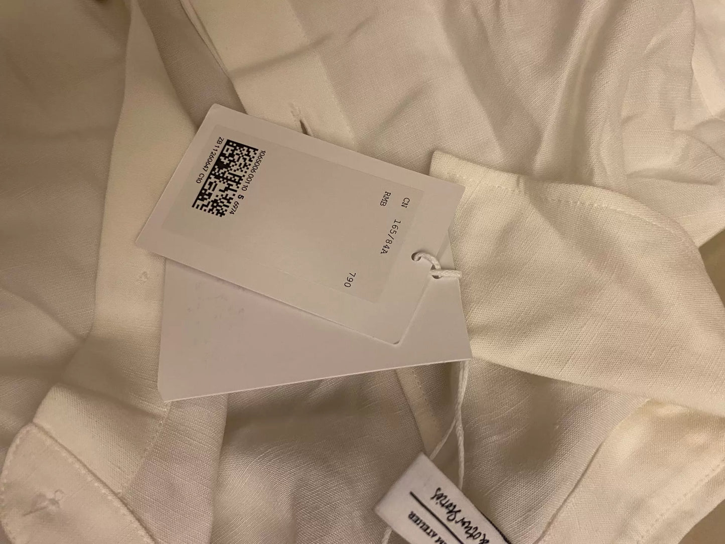 ARKET White Linen Shirt Dress — product detail 3