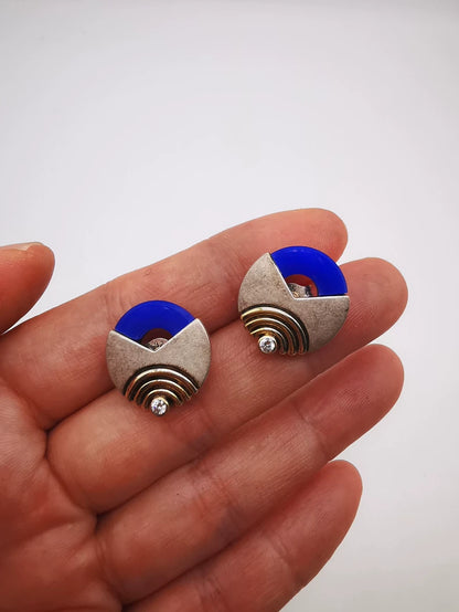Franz Scheuerle — Blue — Earrings