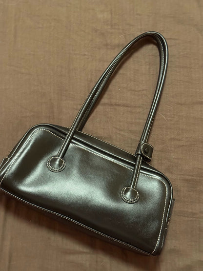 Marge Sherwood Black Leather Handbag – photograph 4