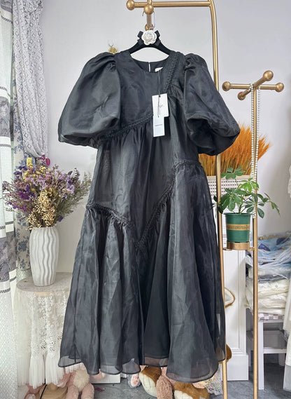 Aje Organza Puff-Sleeve Maxi Dress – Size M — original seller image 7