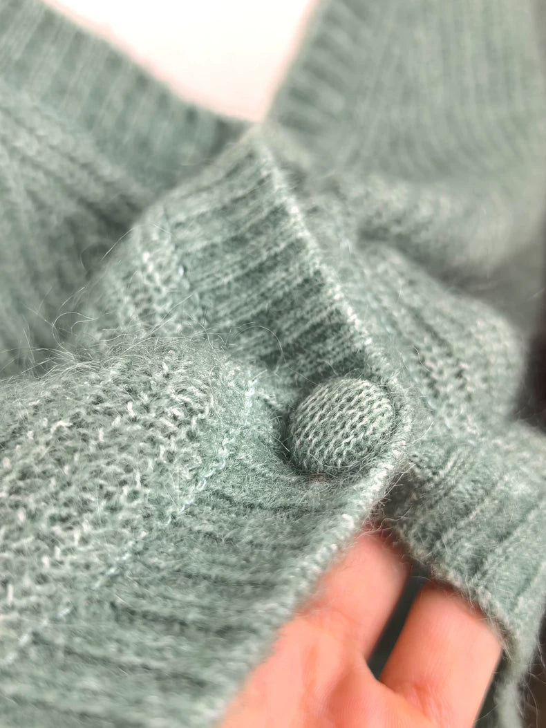 & Other Stories Sage Tie-Hem Cardigan