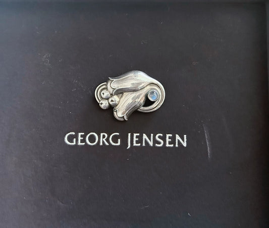 Georg Jensen No. 100B Moonstone Brooch – photograph 1