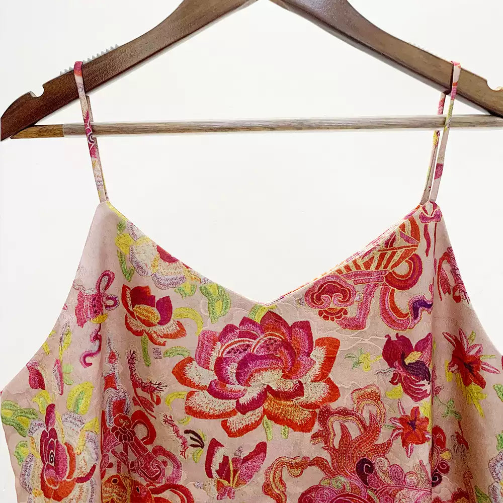 Yimengdu Floral Brocade-Effect Camisole Top — product detail 3