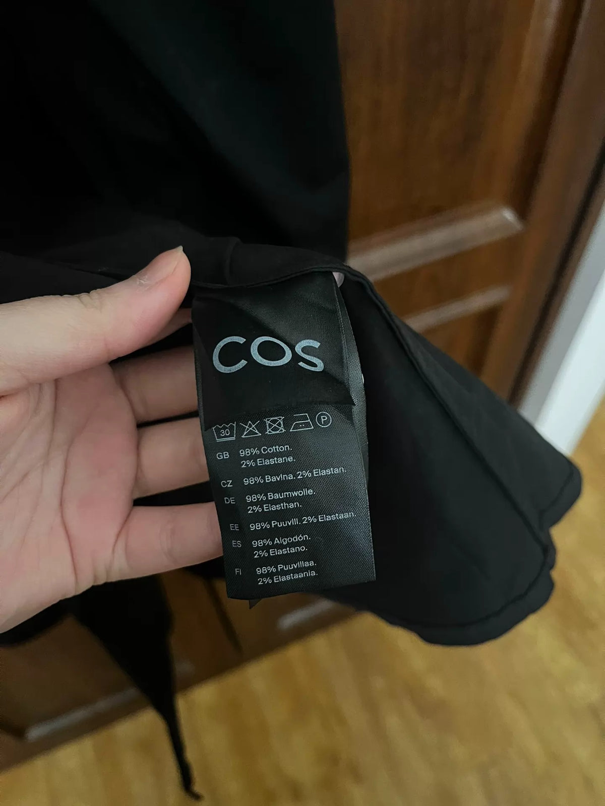 COS Dark Shirt Dress — product detail 5