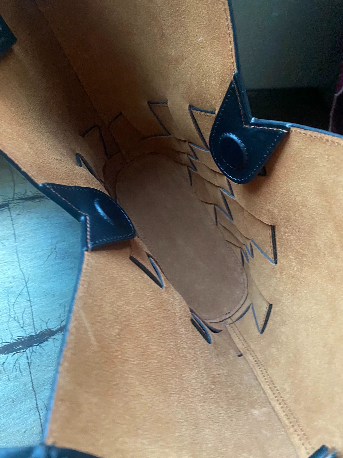 HEREU Black Wide-Weave Bag — product detail 3