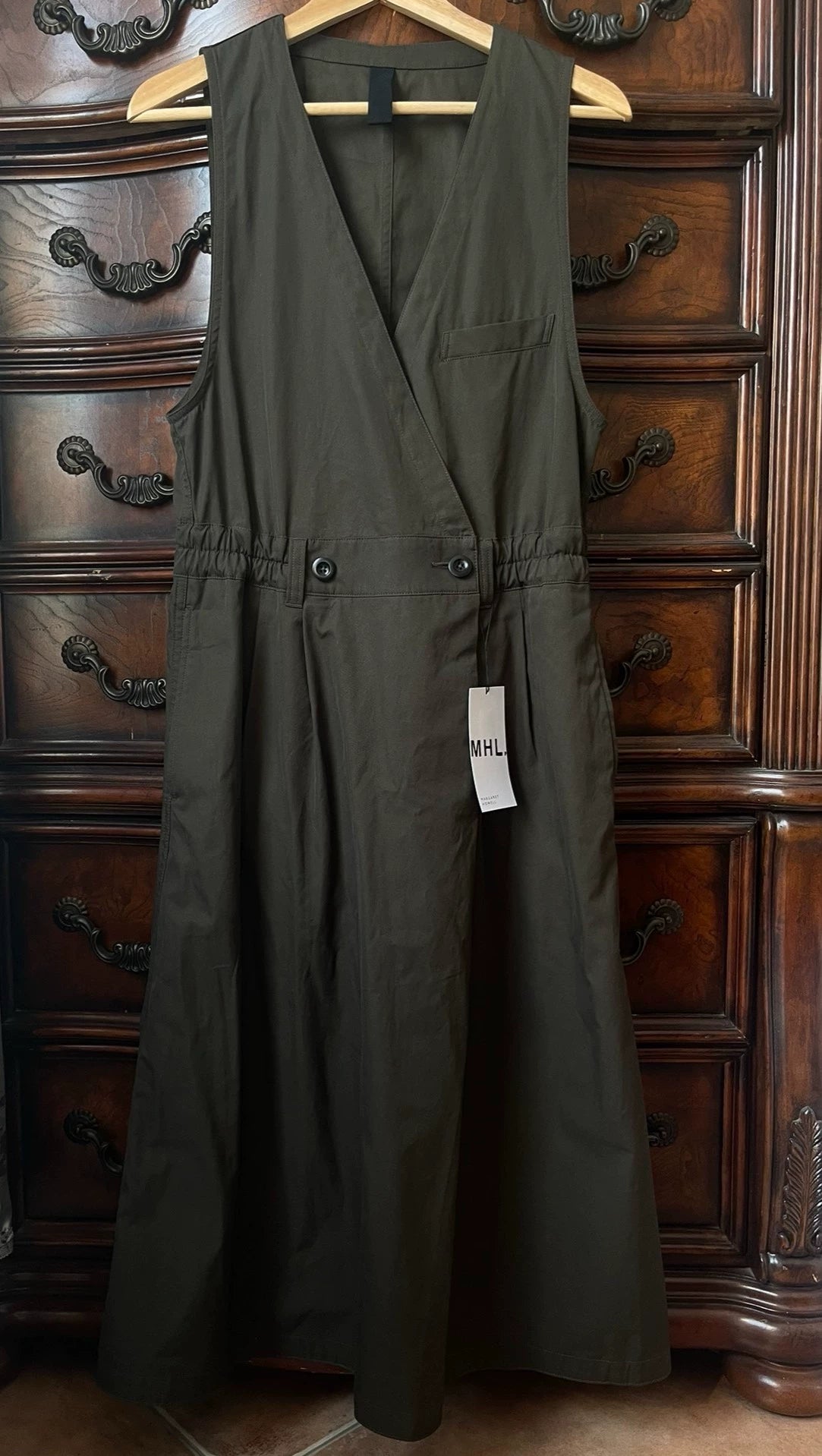 MHL Brown Cotton Pinafore Dress – photograph 1