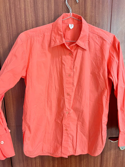 ARKET Watermelon Red Button Shirt