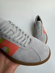 Camper Grey Colourblock Suede Trainers