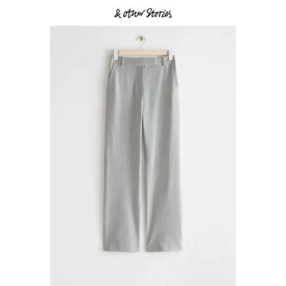 & Other Stories Grey Drawstring Trousers
