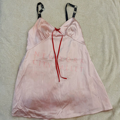 Heaven × Sandy Liang Pink Ribbon Dress — front view