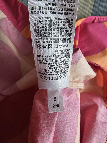 Uniqlo × Marimekko Pink-Orange Printed Dress — product detail 8